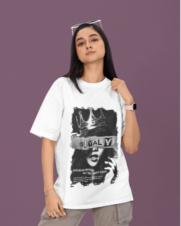 FALLEN CROWN ROYALTY OVERSIZED TEE – WHITE